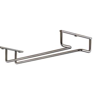 Style Selections 1 Tier Under Shelf Chrome Metal Stemware Holder